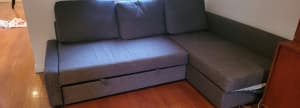 Ikea corner sofa-bed with storage