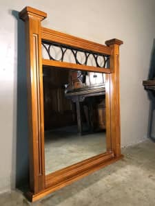 Excellent quality solid wood frame mirror with decoration