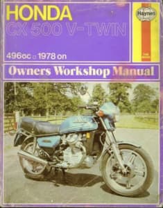 Used HAYNES Honda CX 500 V-Twin 496cc - 1978 on Owners Workshop Manual
