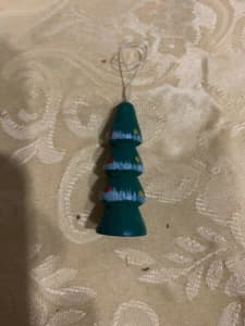 Christmas tree decorations - small wooden Christmas tree