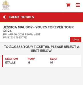 Jessica mauboy ticket