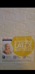 New latex spring mattress 132×70×11 with perforation for cot