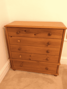 Solid Wooden Bedroom Chest Drawers - with delivery option