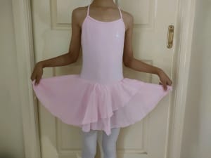 Ballet Leotard, size 130, pink or blue, easy for toilet