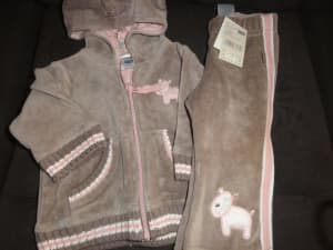 Brand new with tags Girls size 3-6 months Jacket and Pant set