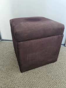 Upholstered Storage Ottoman /Footstool - Very Versatile!