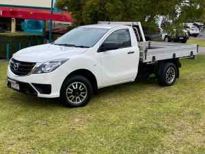2018 Mazda BT-50 MY18 XT (4x2) White 6 Speed Manual Cab Chassis