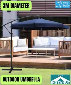 3M Outdoor Umbrella Cantilever Waterproof Navy - Pickup / Delivery