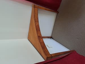 Custom made silky oak corner table