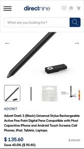 Adonit Dash 3 - black stylus