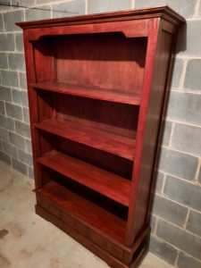 Can Deliver TEAK 4 BOOKSHELF BOOKCASE CABNET WITH 3 DRAWERS VGC