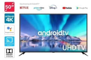 Kogan 50" Smart HDR 4K LED TV SERIES 9 Android TV( DELIVERY AVAILABLE