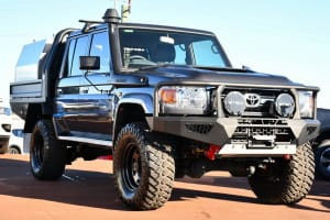 2020 Toyota Landcruiser VDJ79R GXL Double Cab Grey 5 Speed Manual Cab Chassis