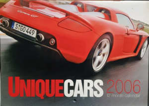 Unique Cars 2006 Calendar,Collectable Calendar,