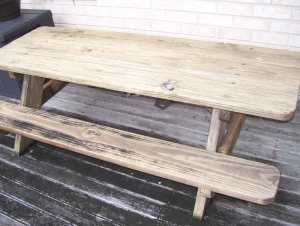 Kids Outdoor table bench