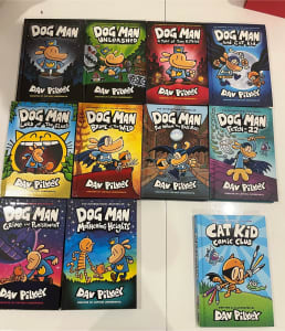 PRICE REDUCED: Dog Man books 1-10 & Cat Kid (included)