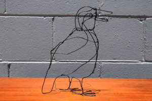 Squawking Bird Wire Art by Melissa Conroy