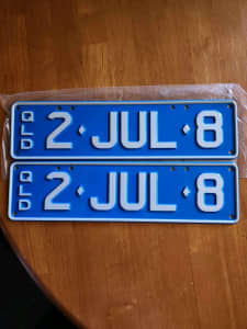Personalised Plates QLD 2JUL8