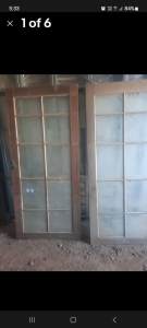 Timber glass sliding doors