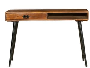 Study desk - wood with metal legs