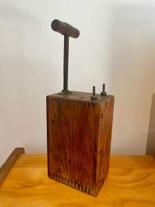 Antique Mine Blasting Dynamite Detonator / Plunger Box