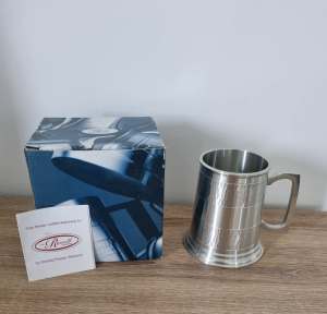 Russell Collection pewter mug 11cm high new in box. Great gift, sellin