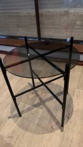 Small Glass Side Table