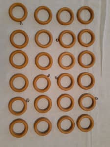 24 x small curtain rings