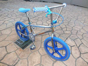 bmx mongoose californian 1983 old school Blue and chrome 