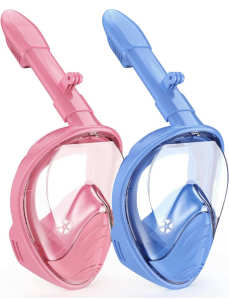 Kids Snorkel Mask Blue Or Pink