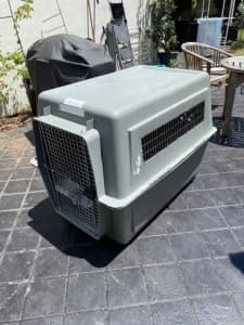 Extra large dog transport crate IATA approved for international travel