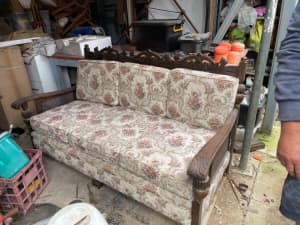 Antique jacobeen 3 seater couch