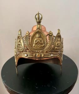 RARE Antique Tibetan/Nepalese crown