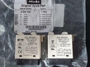 Miele Dishwasher Heater Relay 2x, 1 new, 1 used, 041911010102 6002930