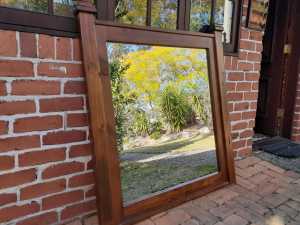 Brand new mirror with solid wood frame