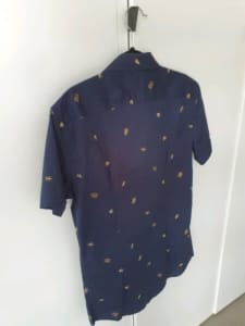 Kenji collared shirt dark blue size mens' small - new with tags 