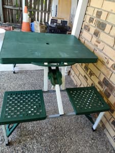 Picnic table with chairs 
