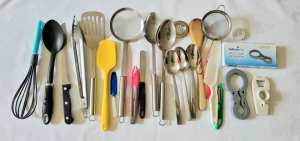 25 Kitchen utensils - Many NEW Commercial Quality S/ Steel, Silicon