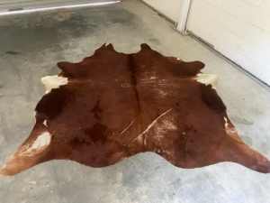 Large IKEA KOLDBY Cow Hide Authentic Natural Brown Cowhide Rug 3metres