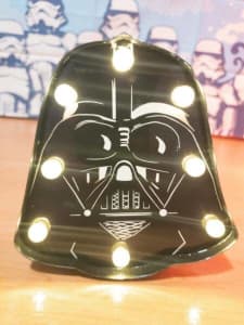 Darth Vader Star Wars Typo LED Light