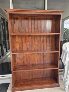 Bookcase Library Storage for Living Study or Bedroom w/ Shelves