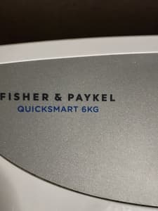 Fisher & Paykal 6kg Washing machine- as new