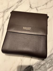 Bally Style Satchel Messenger Bag - Brown - NEW