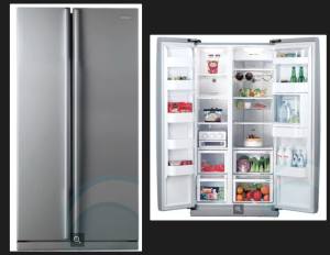 Samsung 539L side by side fridge/freezer - stainless steel