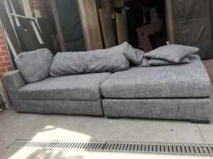 ! freedom 3 seater Limen material sofa
