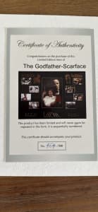 Godfather and Scarface framed picture