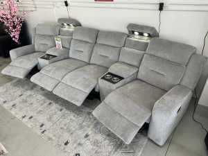 SUMMERDALE 4 SEATER RECLINER THEATRE LOUNGE SUITE