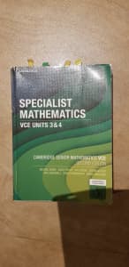 Specialist Mathematics VCE Units 3&4 Cambridge Senior Mathematics VCE