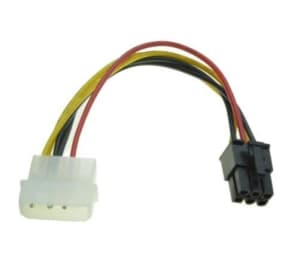 IDE Molex to 6 Pin PCI-Express RTX GTX PCIE Video Card Power Cable