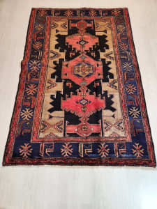 Persian handmade soft wool Hamedan rug 200×130 cm No: 25
